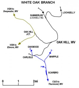 White Oak Railway Map