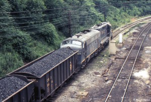 B&O coal train Grafton, WV