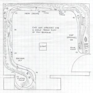 C&O Hot Springs Sub, VA N Scale Track Plan