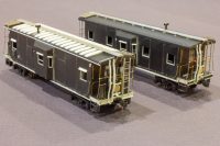 Southern '60s era HO bay window caboose in-progress