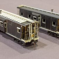 Southern '60s era HO bay window caboose in-progress