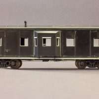 Southern '60s era HO bay window caboose in-progress