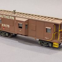 Southern '60s era HO bay window caboose