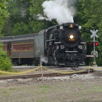 NKP 765 rounding the bend
