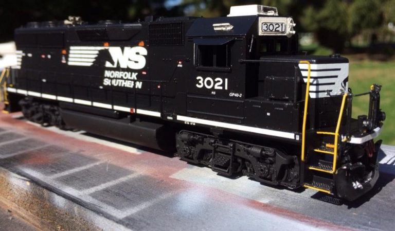 NS HO scale GP40-2 model by Jason Koglin – Appalachian Railroad Modeling