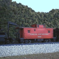 N&W CG caboose in HO by Mike Rector
