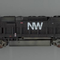 N&W SD40-2 in HO by Dan Bourque