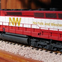 N&W SD45 1776 in HO by Kevin Yackmack