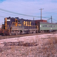 P&LE GP7 with passenger cars, McKees Rocks, PA