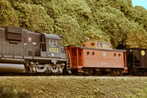 PRR N5C caboose in HO by Stuart Thayer