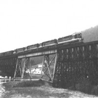 Southern radio train near Sunbright, VA