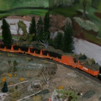 Southern "rail train" in HO by Dewey Rowland