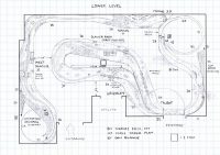 BN Marias Pass - Lower HO scale track plan by Dan Bourque