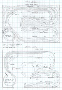 PRR Clearfield Branch, PA track plan HO – Appalachian Railroad Modeling