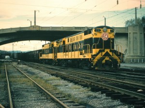 Virginian H16-44 Baby Trainmasters at Roanoke, VA